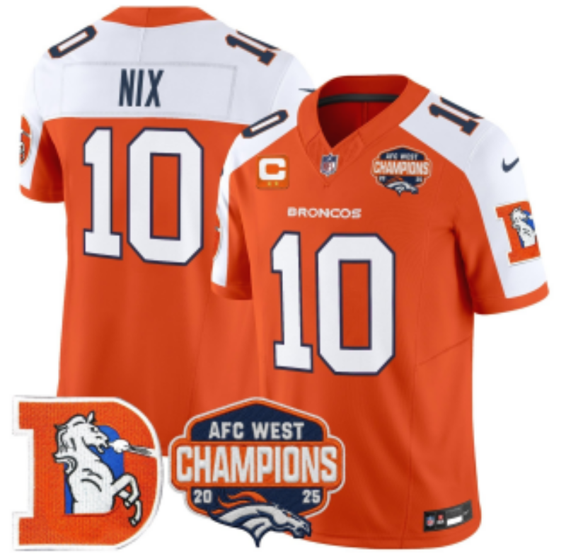 Men 2026 Denver Broncos #10 Nix orange Nike Limited NFL Jersey 090100